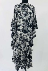 Cotton Gaize Kaftan w Ruffles