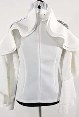 WHY Scuba Top w Lace and Ruffled Design