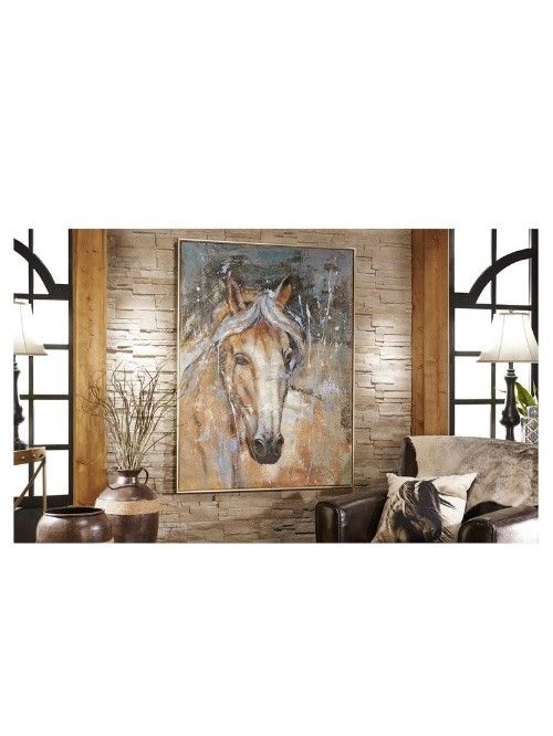 Canvas And Wood Horse Wall Print Beckman S Oil Paint Canvas Wall Decor Horse