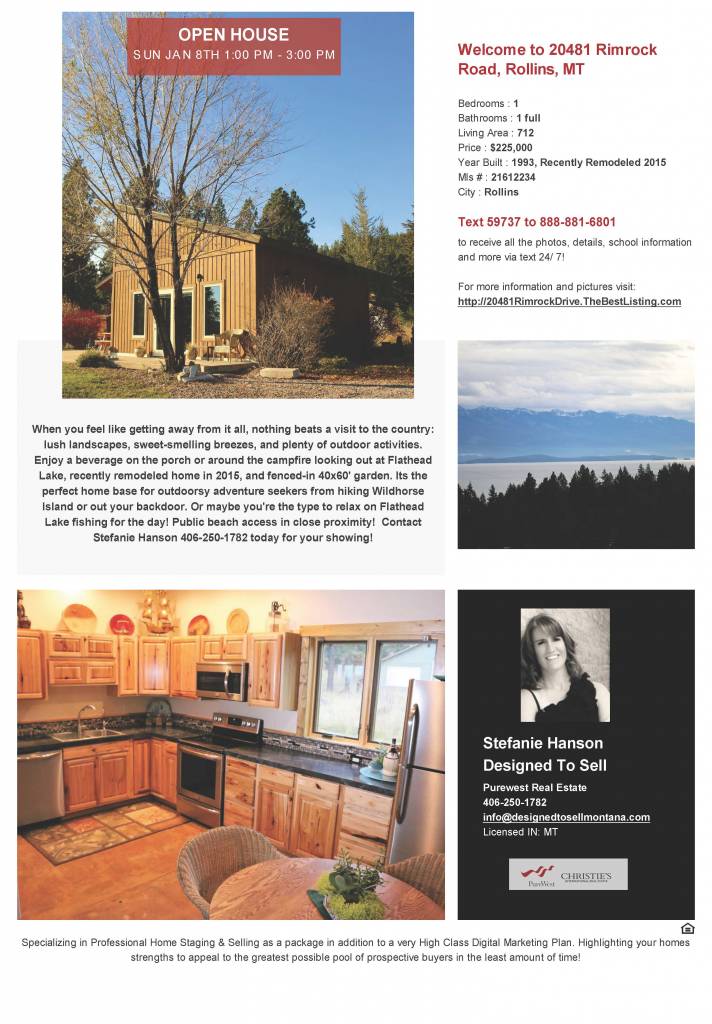 Open House - Sunday Jan 8th - 1-4PM