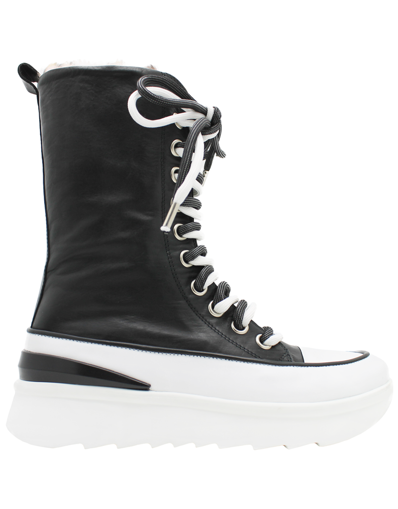 fur lined high top sneakers