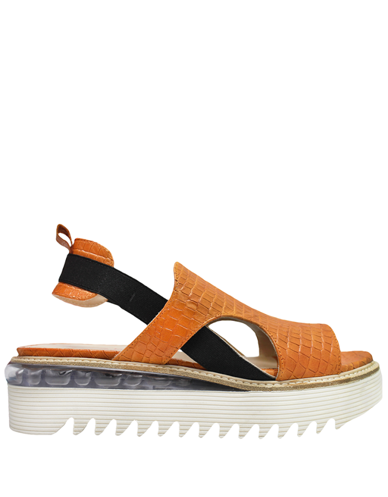 orange sling back shoes