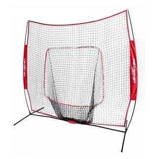 PowerNet PowerNet The Original 7x7 FT Baseball Softball Hitting Net - RED