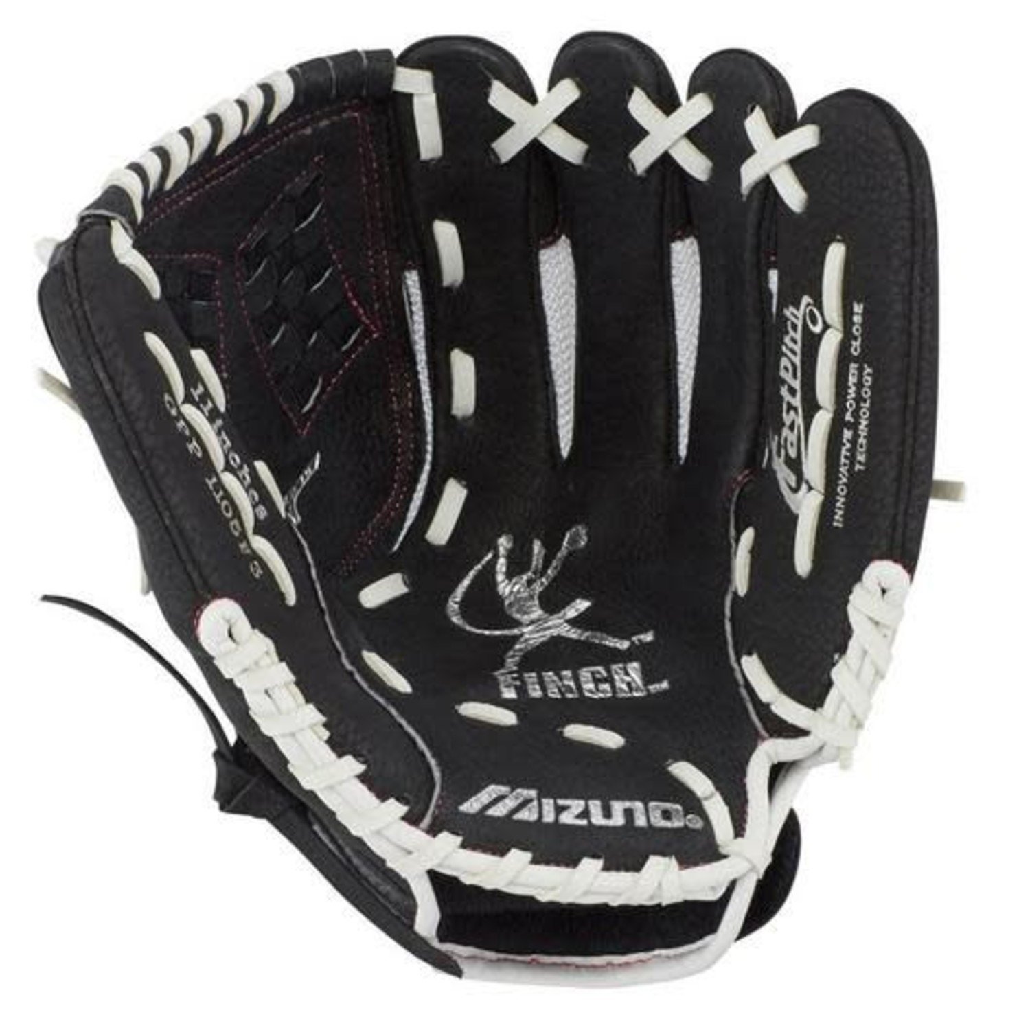 white mizuno softball glove