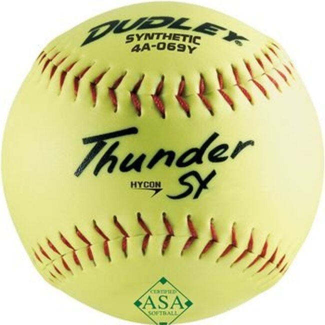 Dudley ASA Thunder Hycon Synthetic Slowpitch Softball - 4A-069Y
