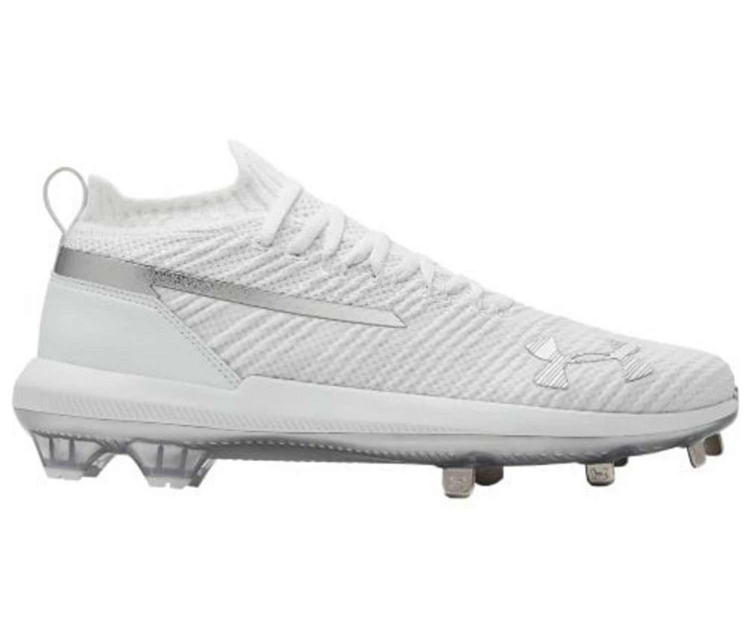 all white low top under armour cleats