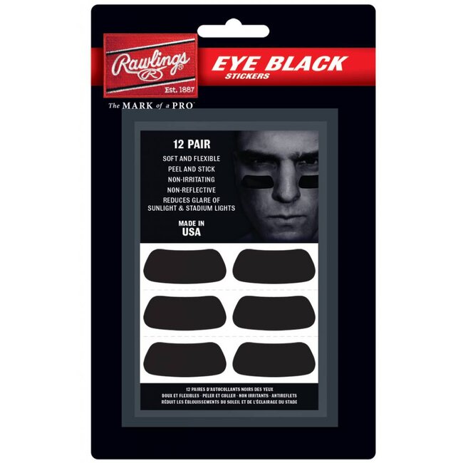 Rawlings Eye Black Stickers: EB12-P