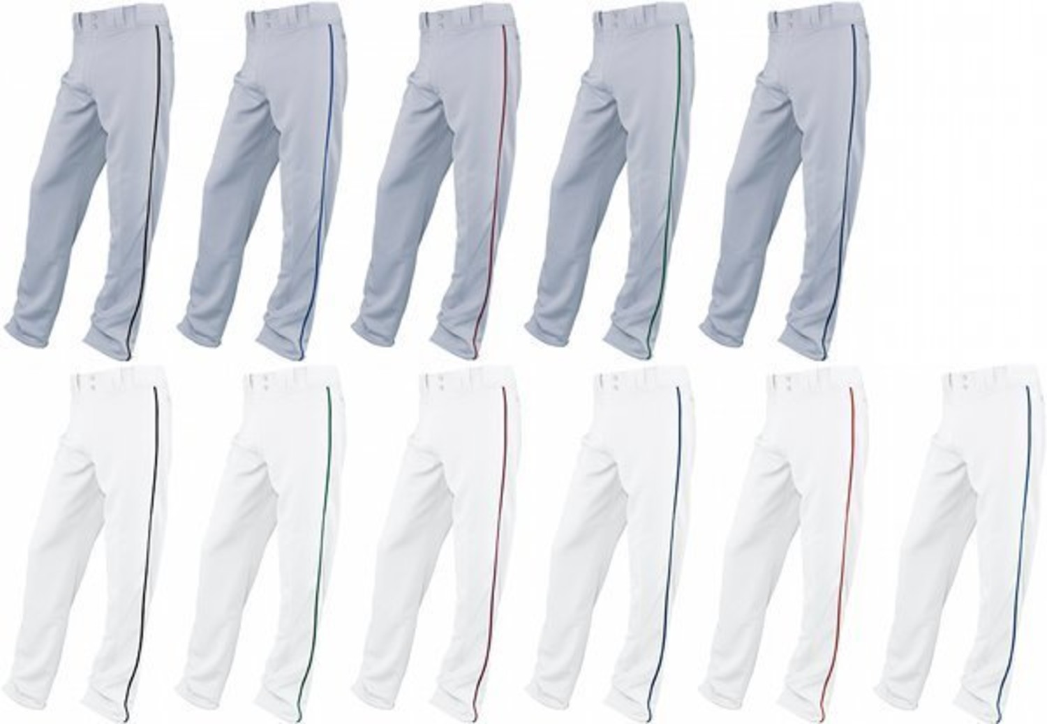 Alleson Athletic Relaxed Fit Open Bottom Pinstripe Baseball Pants