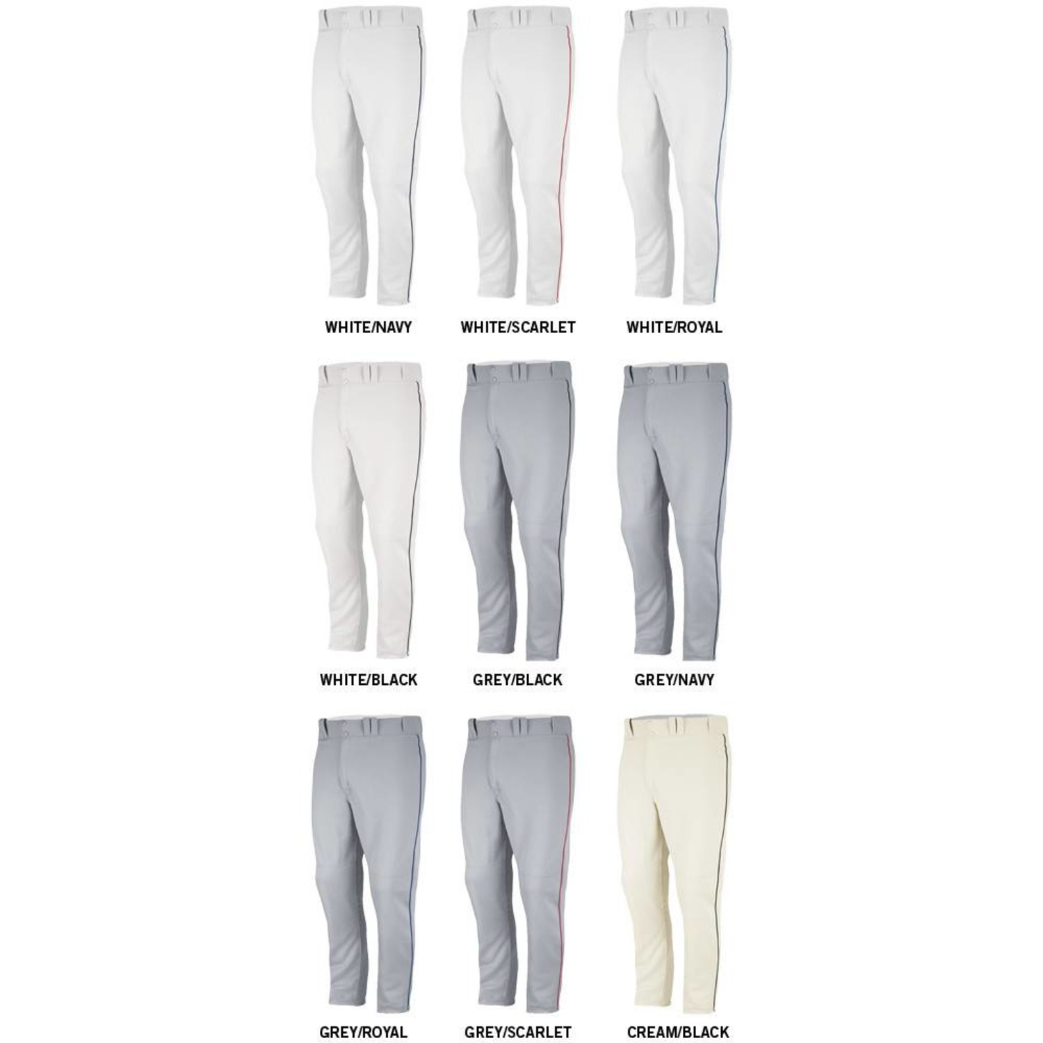 Majestic Cool Base HD Piped Adult Pants - 8940 - Bagger Sports