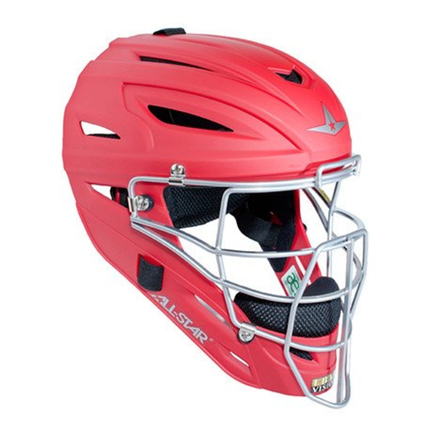 All Star Youth Player Series Catchers Helmet, Scarlet