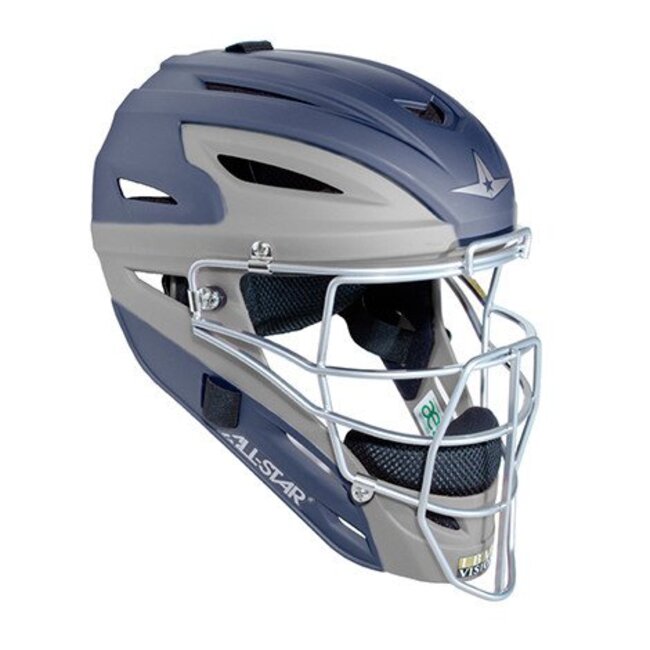 All-Star System Seven Matte Two Tone Catching Helmet Youth - MVP2510MTT