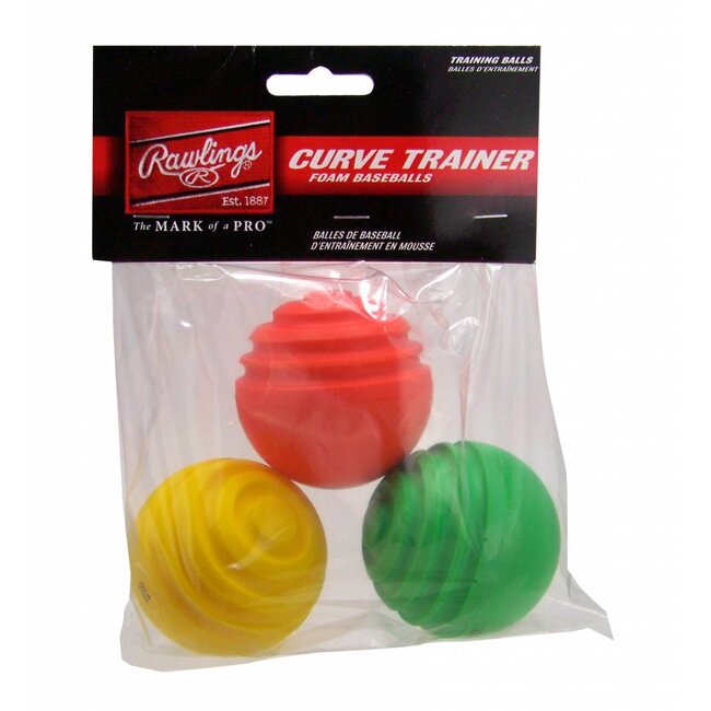 Rawlings Curve Trainer Balls (3 pack)