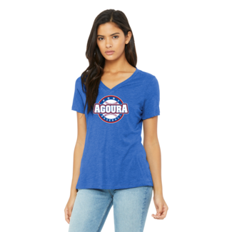 Bella + Canvas Agoura Bella Womens Short Sleeve V-Neck T-Shirt - 6405