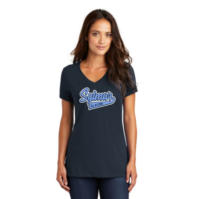 Sylmar All Stars District ® Women’s Perfect Weight ® V-Neck Tee -DM1170L