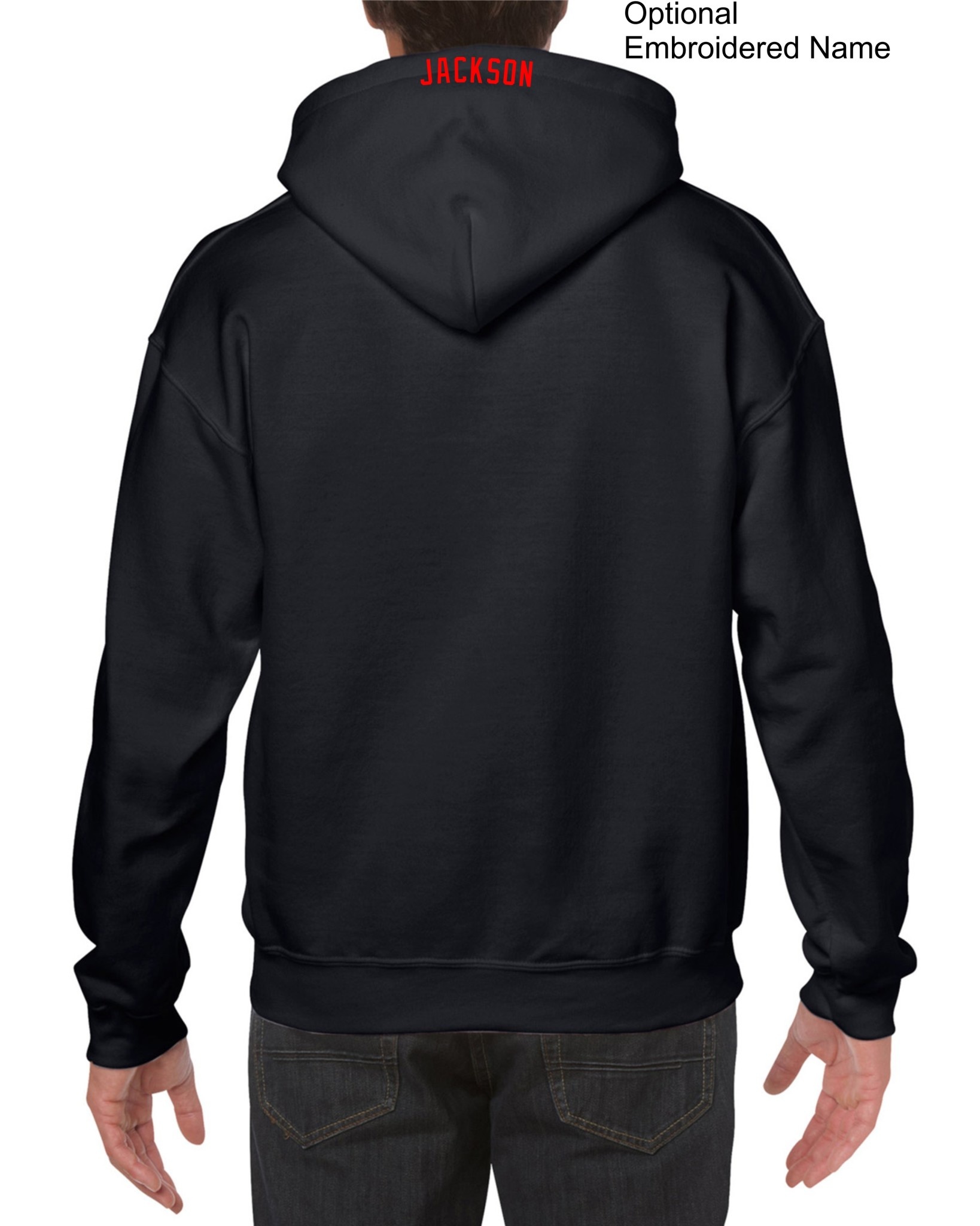 gildan black hoodie xl