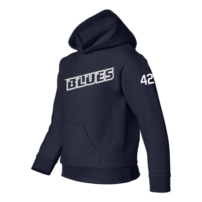 SCV Blues Gildan 18500B Youth  Cotton Hoodie
