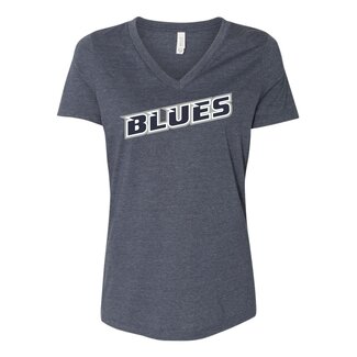 SCV Blues Bella Womens Short Sleeve V-Neck T-Shirt - 6405
