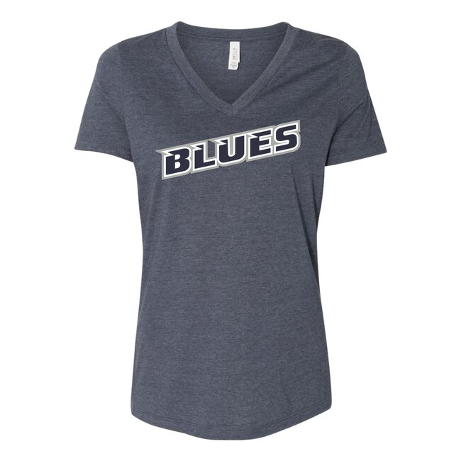 SCV Blues Bella Womens Short Sleeve V-Neck T-Shirt - 6405
