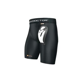 Shock Doctor Compression Short with Bioflex Cup - Bagger Sports