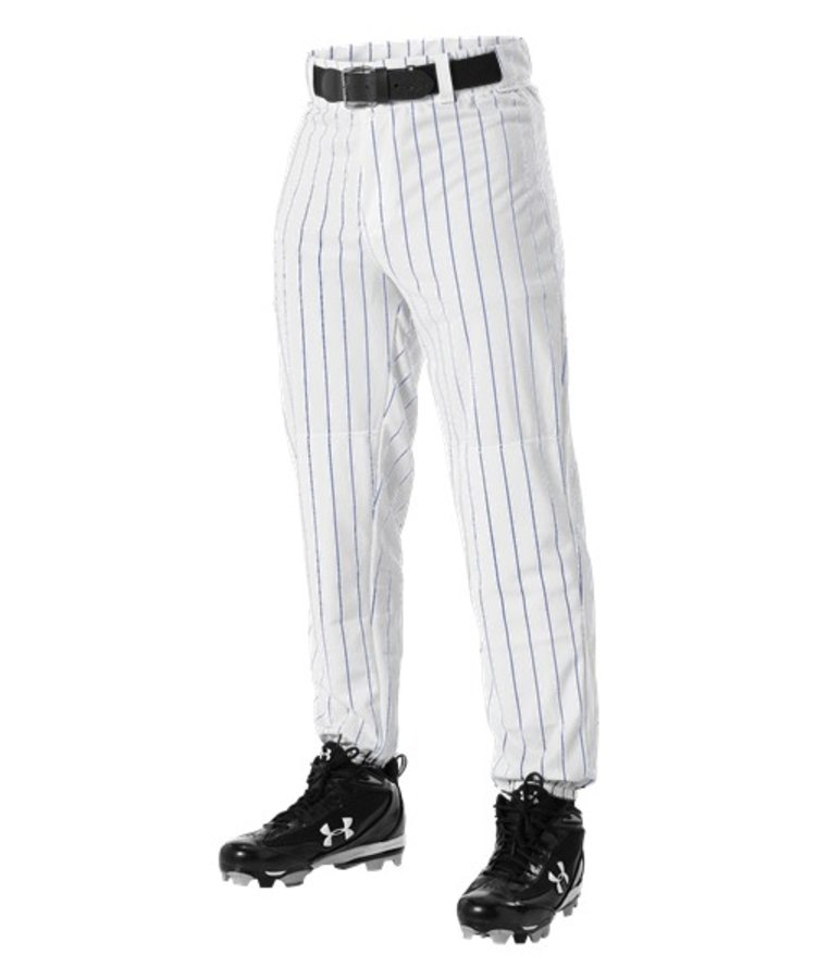 Alleson Youth Pinstripe Baseball Pants 605PINY Bagger Sports