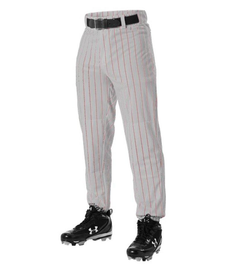 Alleson Youth Pinstripe Baseball Pants 605PINY Bagger Sports