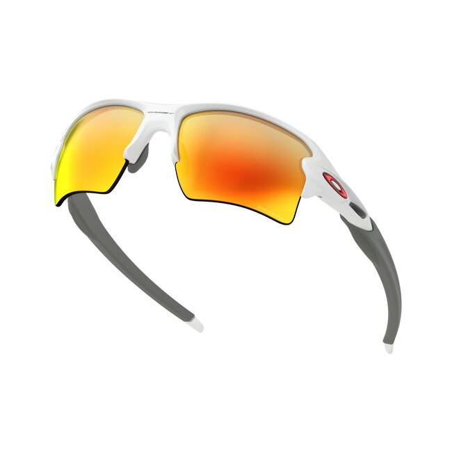 Oakley Flak™ 2.0 XL Team Colors- Polished White/Prizm Ruby  -OO9188-9359