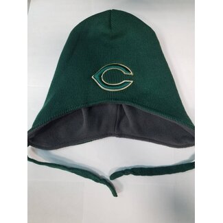 Richardson Cap CHS GREEN KNIT BEANIE WITH FLAPS  ONE SIZE -125