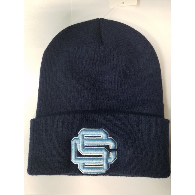 SHS NAVY R18 SOLID KNIT WITH CUFF BEANIE : ONE SIZE