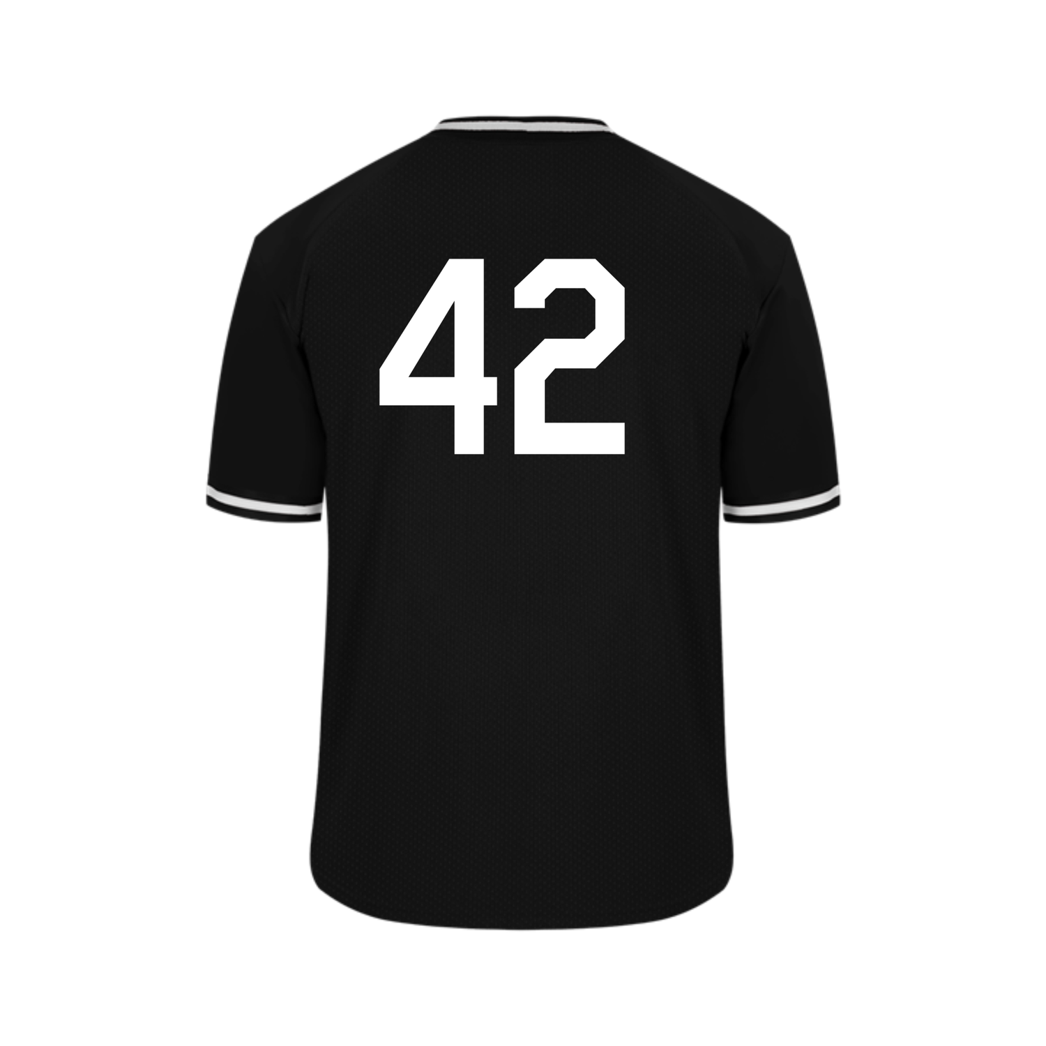 Holloway Cinco Holloway Retro V-Neck Baseball Jersey Adult Black