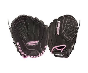 Worth STM1000 10 Pattern Girls Softball Glove Storm FastPitch Pink Black