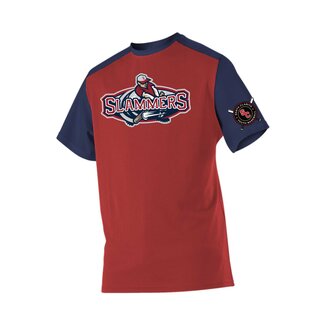 Alleson Slammers Crew Neck Game Jersey - Red/Navy