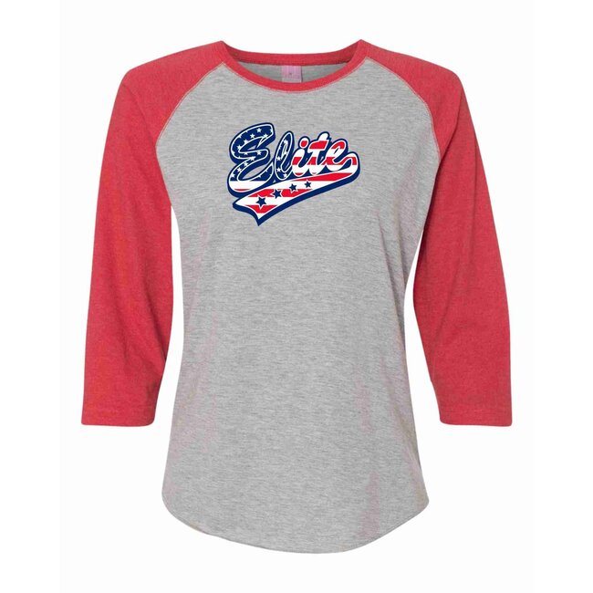 Elite Softball Women's Baseball Fine Jersey Three-Quarter Sleeve Tee - 3530