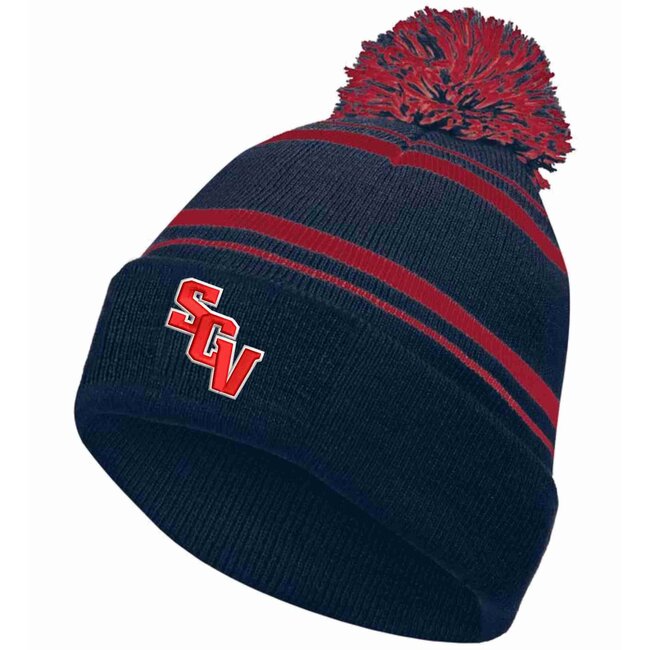 SCV Elite Baseball Pom-Pom Beanie