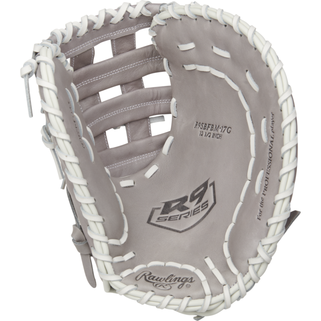 Rawlings R9 Series 12.5" First Base Fastpitch Mitt - R9SBFBM-17G
