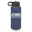 AMR  Navy Laser Engraved 32 oz Flask Water Bottle
