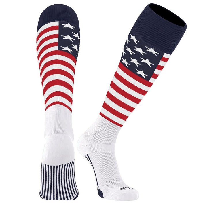 Pro Compression MLB Compression Socks, Atlanta Braves - Classic Stripe, L/XL