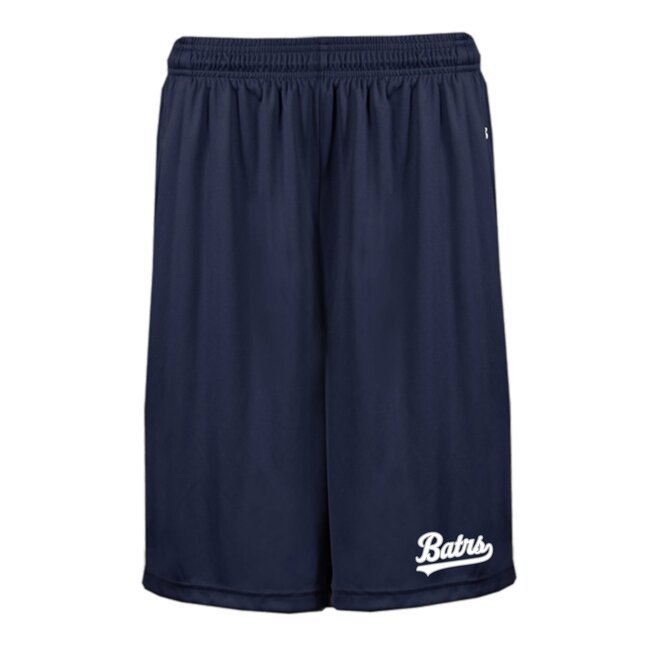 BATRS Baseball  B-Core Adult Script Logo Pocketed Shorts