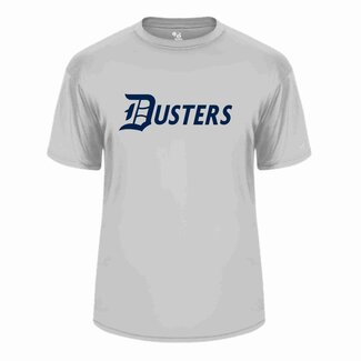 Badger Dusters Baseball Silver Game Jersey