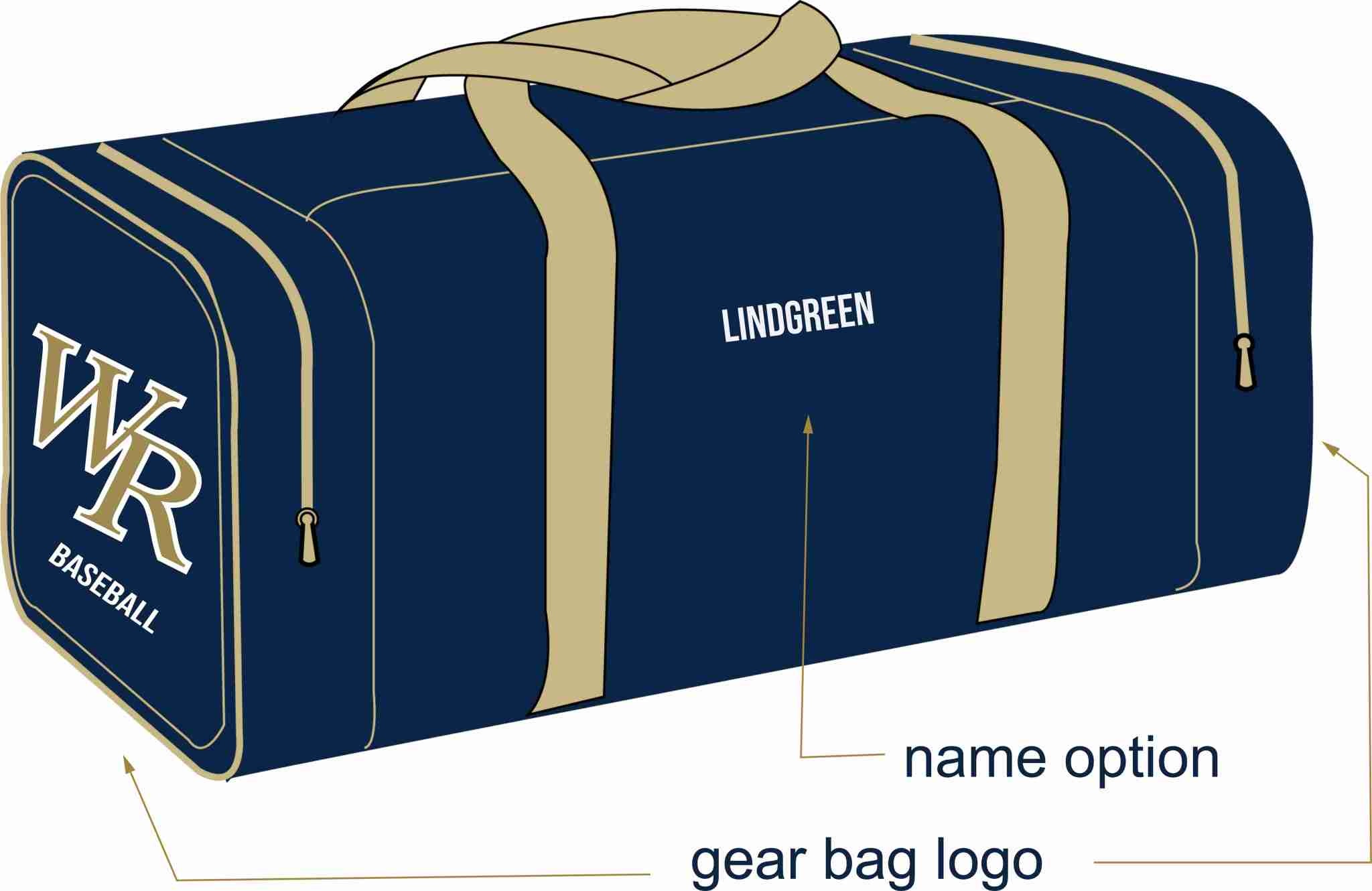 custom team baseball bags