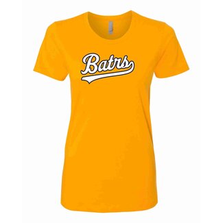 BATRS Baseball Women's Crew Gold T-Shirt