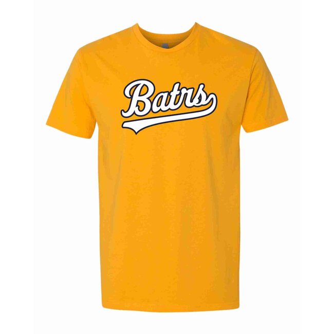 BATRS Baseball Cotton Short Sleeve Gold Crew Tee- 3600