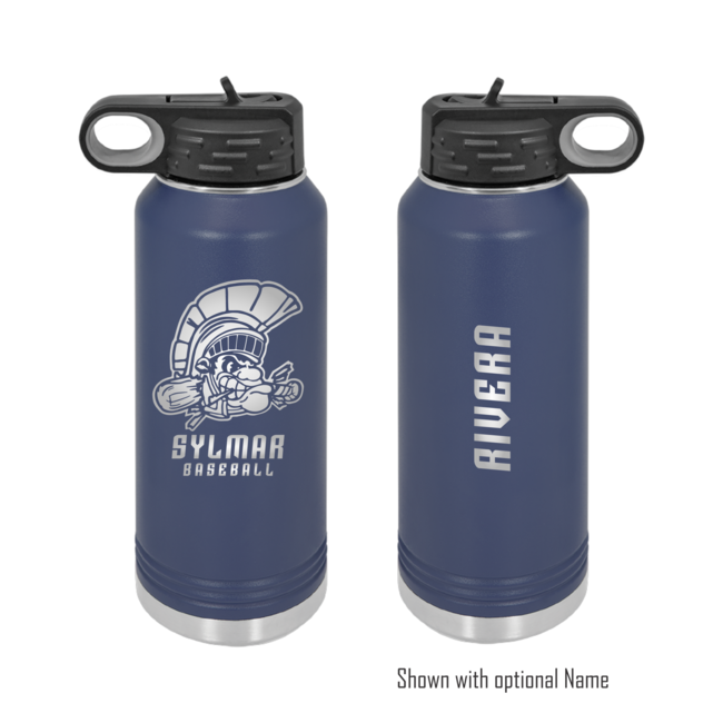 Sylmar Spartans Baseball  Laser Engraved  Water Flask