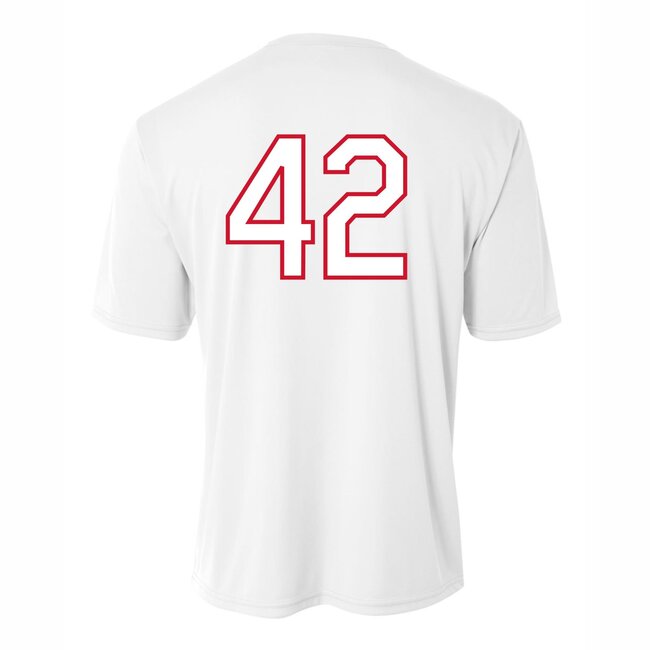Infinity Baseball A4 Adult Cooling Performance Shirt - N3142 White