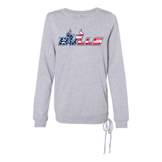 Bulls Baseball Women’s Enzyme-Washed Rally Lace-Up Sweatshirt - V03