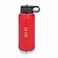 Infinity Baseball  Laser Engraved  Water Flask  - Red