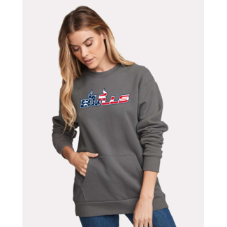 Next Level Bulls Baseball Unisex Santa Cruz Pocket Sweatshirt - 9001