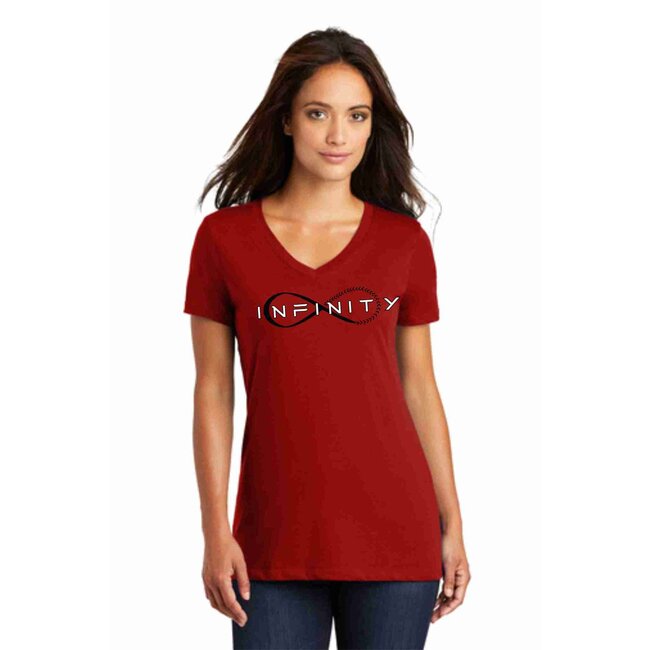 Infinity Baseball Ladies V-Neck Tee