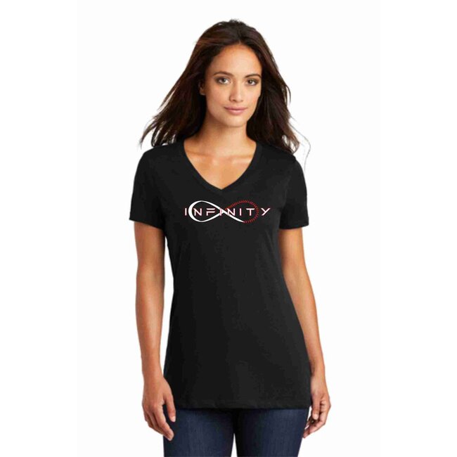 Infinity Baseball Ladies V-Neck Tee