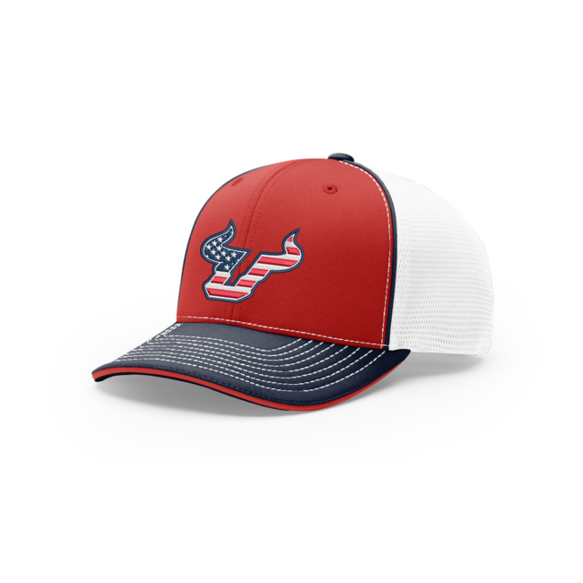 Bulls Baseball 172 Red/Nay/White Flexfit Cap