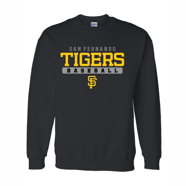 San Fernando Baseball Crew Sweatshirt - Black